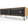 Picture of Pointillee Media Unit, Walnut and Grey