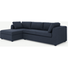 Picture of Mogen Left Hand Facing Chaise End Sofa Bed with Storage, Storm Blue