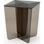 Picture of Oki Side Table, Smoked Grey & Amber Glass
