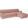 Picture of Orson Left Hand Facing Chaise End Sofa Bed, Vintage Pink Velvet