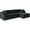 Picture of Mogen Right Hand Facing Chaise End Sofa Bed with Storage, Dark Anthracite Velvet