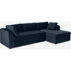 Picture of Mogen Right Hand Facing Chaise End Sofa Bed with Storage, Sapphire Blue Velvet
