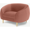 Picture of Trudy Armchair, Blush Pink Velvet