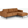 Picture of Jarrod Right Hand Facing Chaise End Corner Sofa, Outback Tan Leather