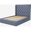 Picture of Romare Double size Bed  with Drawers, Denim  Cotton