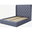 Picture of Romare Double size Bed  with Ottoman, Denim  Cotton
