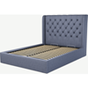 Picture of Romare King size Bed  with Ottoman, Denim  Cotton