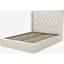 Picture of Romare King size Bed  with Ottoman, Putty Cotton