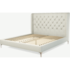 Picture of Romare Super King size Bed, Putty Cotton with Copper Legs