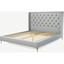 Picture of Romare Super King size Bed, Wolf Grey Wool with Copper Legs