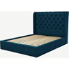 Picture of Romare King size Bed  with Drawers, Navy Wool