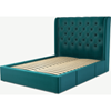 Picture of Romare Double size Bed  with Drawers, Tuscan Teal  Velvet