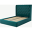 Picture of Romare Double size Bed  with Ottoman, Tuscan Teal  Velvet