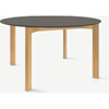 Picture of Niven 6 Seat Round Dining Table, Concrete & Oak