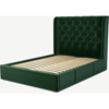 Picture of Romare Double size Bed  with Drawers, Bottle Green Velvet