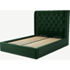 Picture of Romare Double size Bed with Ottoman, Bottle Green Velvet