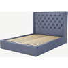 Picture of Romare King size Bed  with Drawers, Denim  Cotton
