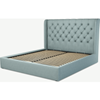 Picture of Romare Super King size Bed  with Ottoman, Sea Green Cotton