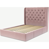 Picture of Romare Double size Bed  with Drawers, Heather Pink Velvet
