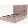 Picture of Romare King size Bed  with Ottoman, Heather Pink Velvet