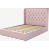 Picture of Romare King size Bed  with Drawers, Tea Rose Pink Cotton