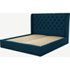 Picture of Romare Super King size Bed  with Drawers, Navy Wool