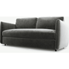 Picture of Fletcher 3 Seater Sofabed with Memory Foam Mattress, Steel Grey Velvet