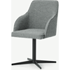 Picture of Keira Office Chair, Steel Boucle & Black