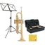 Picture of Student Trumpet Gold by Gear4music + Beginner Pack