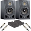 Picture of Adam A5X Studio Monitors with Isolation Pads and Cables Pair
