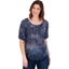 Picture of Animal Print Cotton Top - BLUE