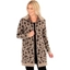 Picture of Animal Print Open Cardigan - BROWN/BLACK