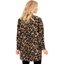 Picture of Animal Printed Brushed Knit Cover Up - BEIGE/BROWN
