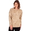 Picture of Animal Printed Knit Top - GOLD