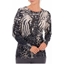 Picture of Anna Rose Animal Print Knit Top - BLACK/WHITE