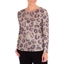 Picture of Anna Rose Animal Print Knitted Top - DUSTY PINK/MULTI