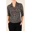 Picture of Anna Rose Animal Print Shirt With Necklace - BLACK/MULTI