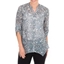Picture of Anna Rose Animal Printed Georgette Blouse - GREY/BLUE