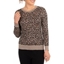 Picture of Anna Rose Animal Sparkle Knit Top - GOLD
