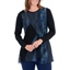 Picture of Anna Rose Asymmetric Tunic - COBALT/MULTI
