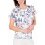 Picture of Anna Rose Bias Cut Floral Chiffon Top - IVORY MULTI