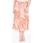 Picture of Anna Rose Bias Cut Midi Skirt - CORAL/MULTI