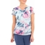 Picture of Anna Rose Bias Cut Print Top - BLUE LIGHT