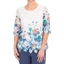 Picture of Anna Rose Border Printed Lace Top - WHITE/ORANGE/MULTI