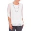 Picture of Anna Rose Chiffon Top With Necklace - IVORY