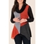 Picture of Anna Rose Cowl Neck Dip Hem Knit Tunic - CORAL MULTI