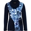 Picture of Anna Rose Cowl Neck Embellished Top - NAVY/BLUES