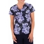 Picture of Anna Rose Cowl Neck Floral Print Top IDNIGHT/PURPLE