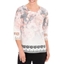 Picture of Anna Rose Embellished Floral Knit Top - ORANGE