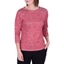 Picture of Anna Rose Embellished Shimmer Top - CORAL